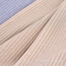 Tricot métallique lurex viscose rayon rib wax